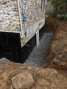 Réfection d'un drain de fondation